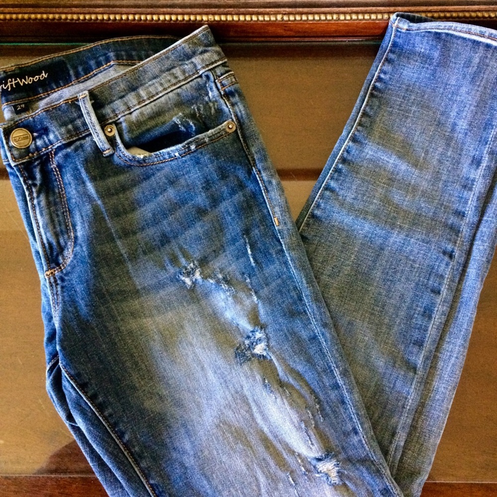 Sundance Driftwood Marilyn Distressed Skinny Jeans